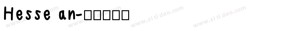 Hesse an字体转换